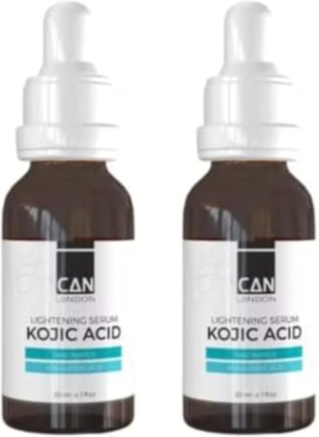 ican London Kojic Acid Lightening With Niacinamide + Hyaluonic Acid Serum 2 x 30ml