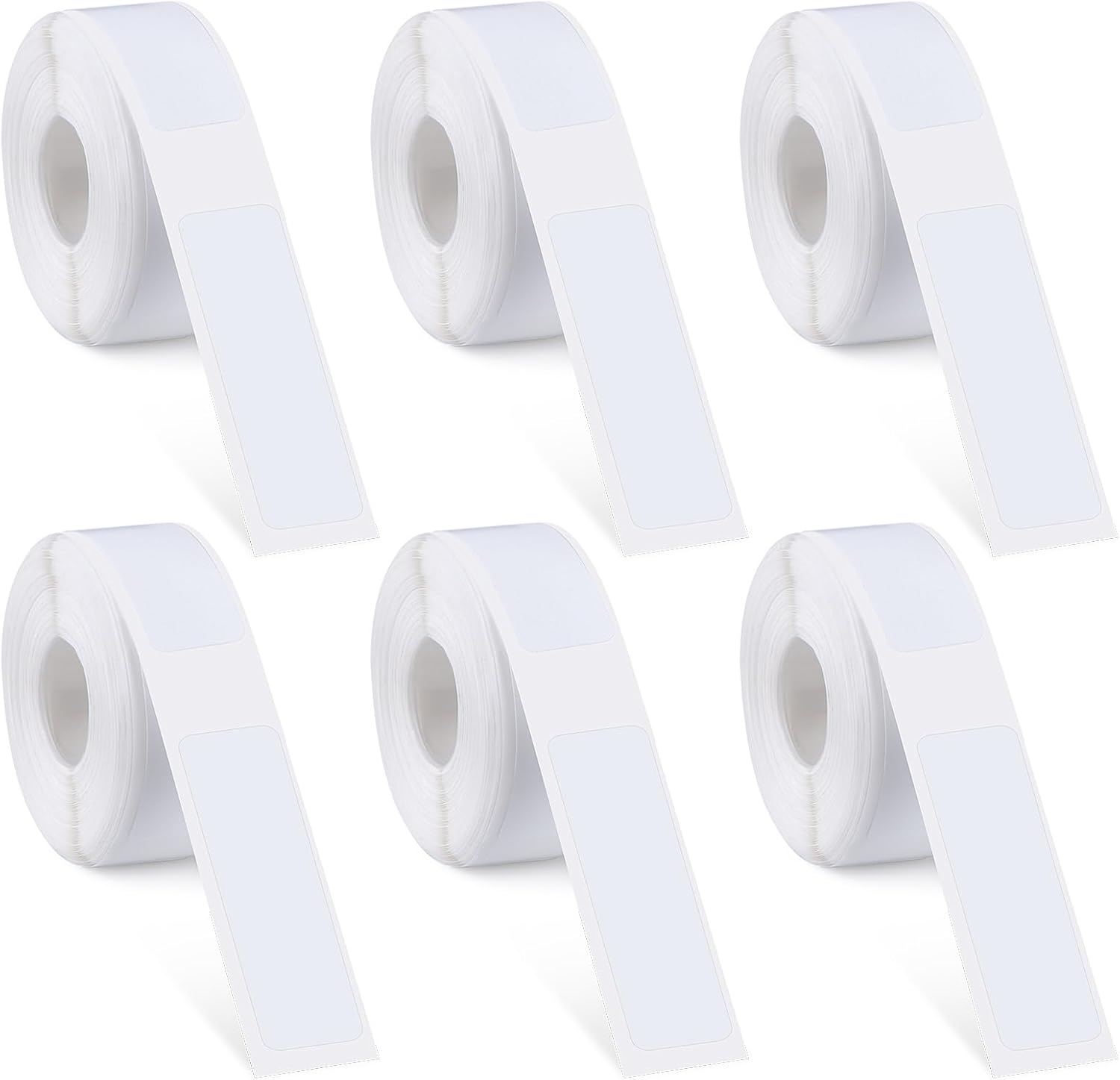 6 Rolls Label Maker Tapes for Phomemo D30, 960 Pcs 12 x 40mm Thermal Labels Printer Sticker Paper with Self-Adhesive Waterproof Adhesive Label Printer Tape Paper for Office Household Supplies