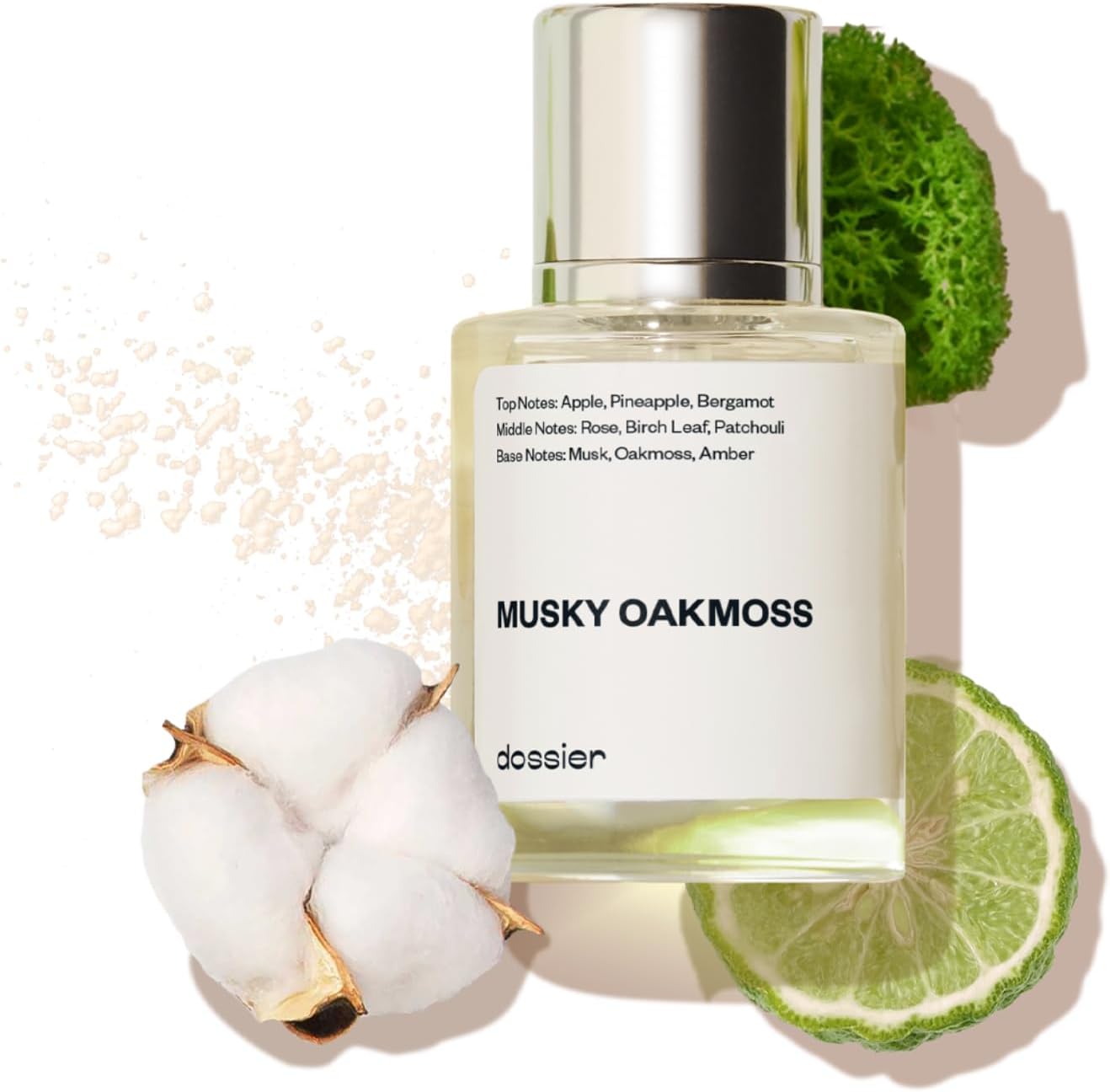 Dossier - Musky Oakmoss - Eau de Parfum - Inspired by C.reed's A.ventus - Perfume Luxury - Pure Infused - Paraben-Free - Vegan - For Men - Fragrance 1.7 oz (Spray 50ml)