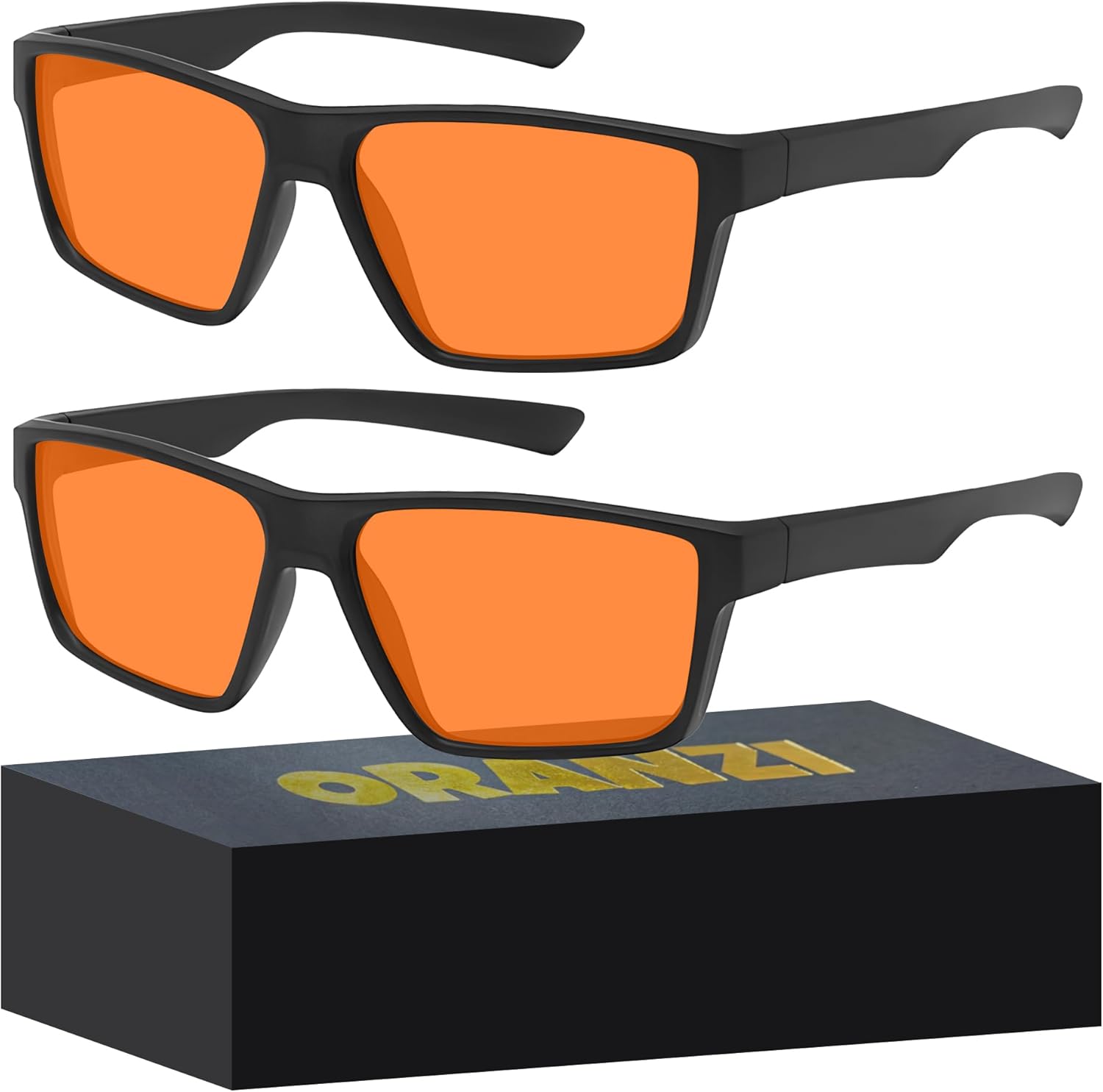 2 Pack Blue Light Glasses Men Woman, Computer Gaming Glasses UV Protect Blue Light Blocking Glasses Anti Glare Fatigue