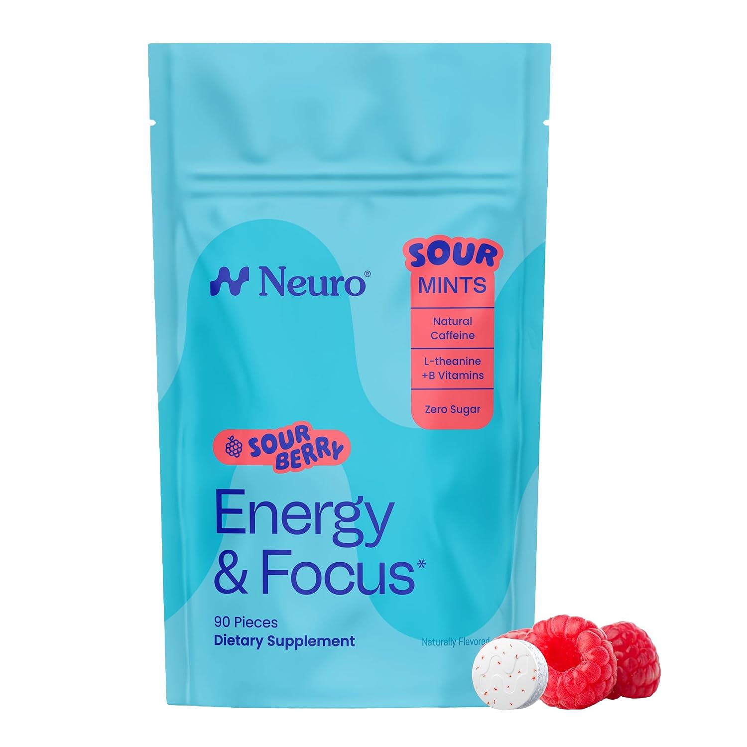 Neuro Energy & Focus Mints, Sour Berry, 90 Count