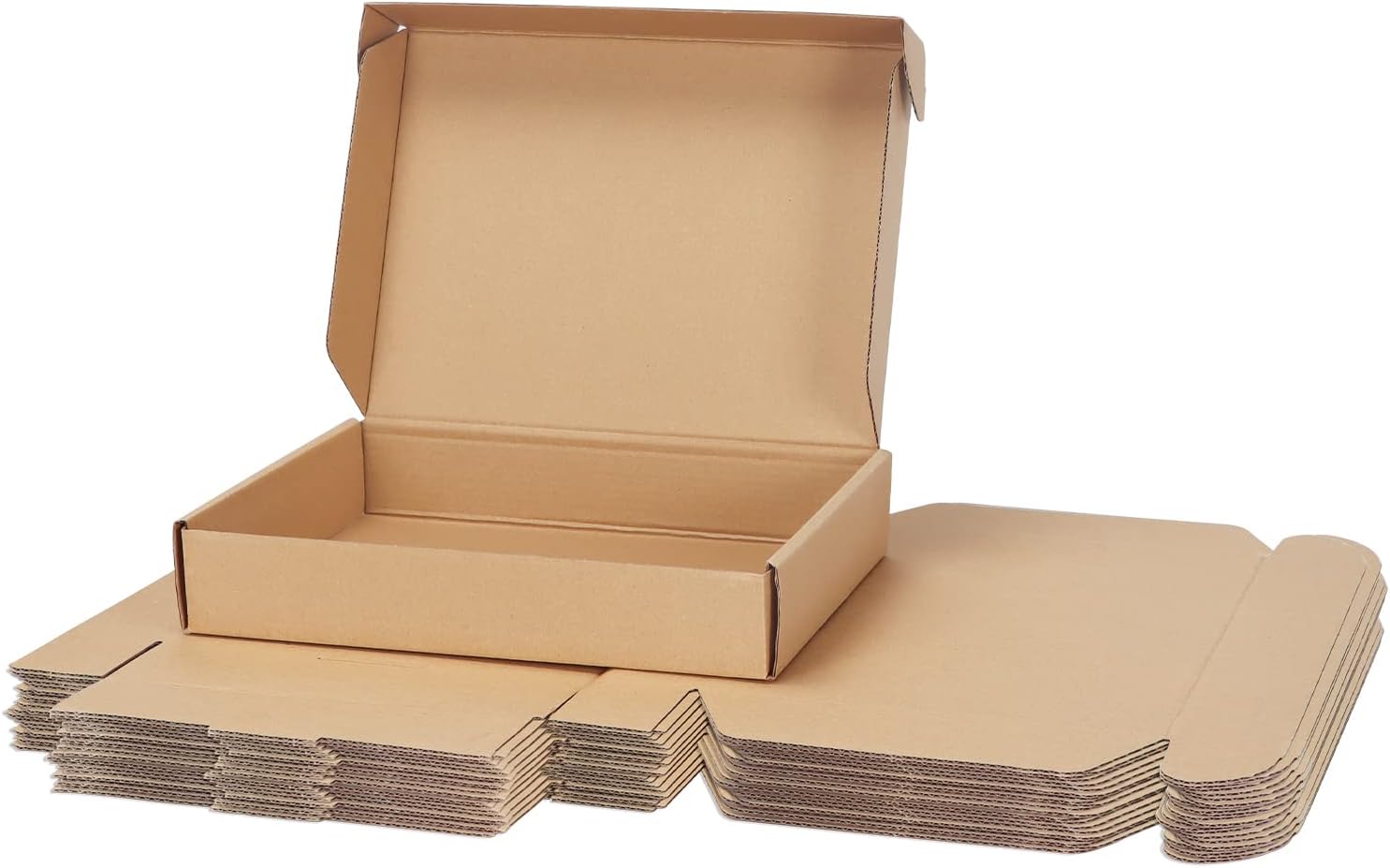 PHAREGE 11x8x2 inch Shipping Boxes Bulk 25 Pack Brown, Tab Lock Tuck Top Mailer Boxes for Packaging Small Business, Medium Cardboard Gift Boxes for Wrapping Mailing Present