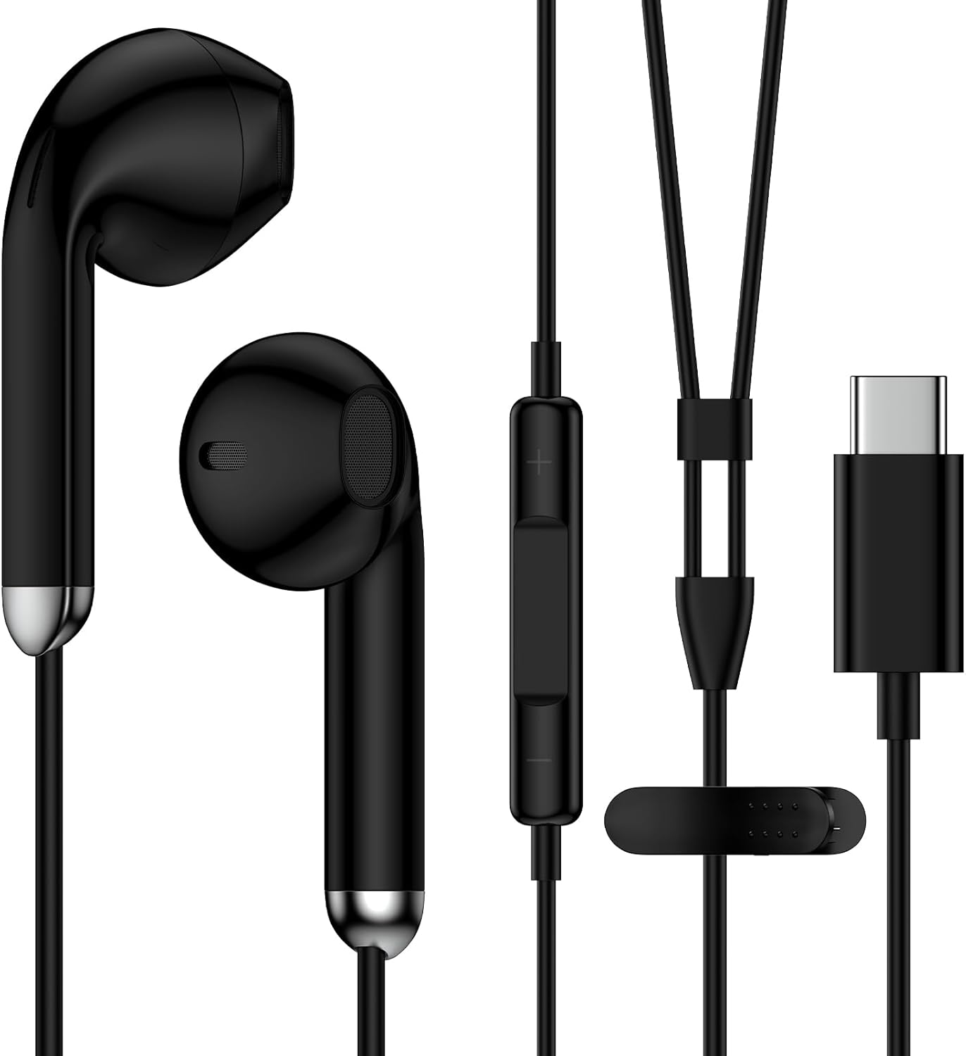 Wired Headphones for Samsung Galaxy A16 5G A36 A26 S25 Edge S25 Ultra A56 S24 FE Plus A35 A55 Z Fold 6 Flip 6, USB Type C Earbuds Wired Earphones Ear Buds USBC Ear Phone Jack for iPhone 16e 16 15 Pro