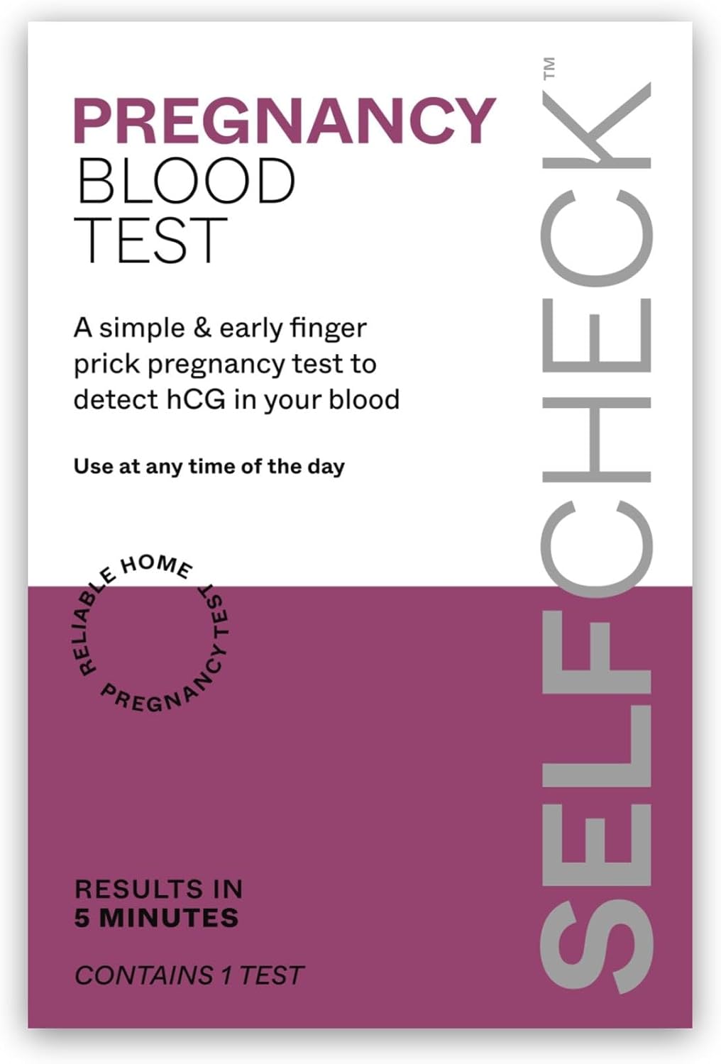 SELFCHECK Pregnancy Blood Test