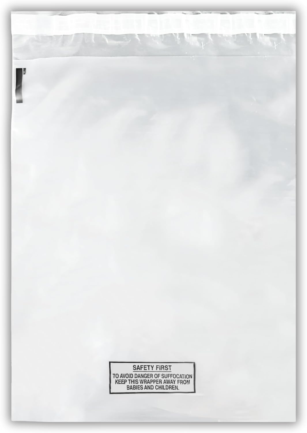 Somwell - 100 x Clear FBA Polybags, 9 x 12", Self Seal Packaging Cellophane Plastic Bags, Transparent FBA Poly Bags With Suffocation Warning, 230mm x 305mm, Display Garment Bags