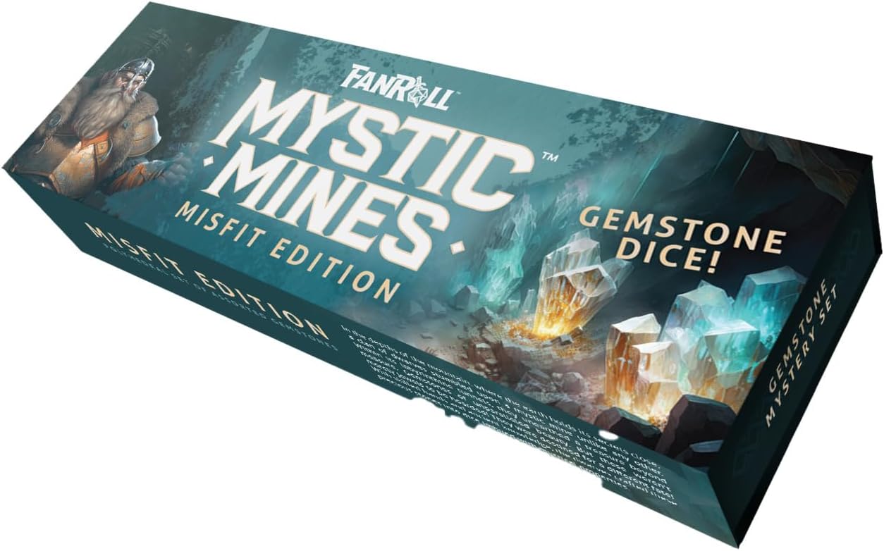Misfit Mystic Mines Gemstone Dice Set, Mystery Box