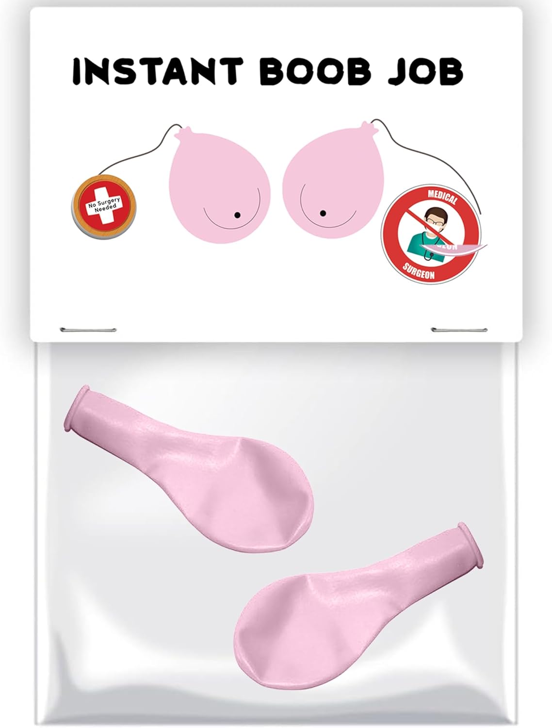 Funny Joke Gifts- For her- Christmas Day Gifts- Gag Gifts- Rude Hilarious Joke Presents for Men & Women - Novelty Gifts for Birthday, Great for Stocking Filler (Instant Boob Job)- Christmas