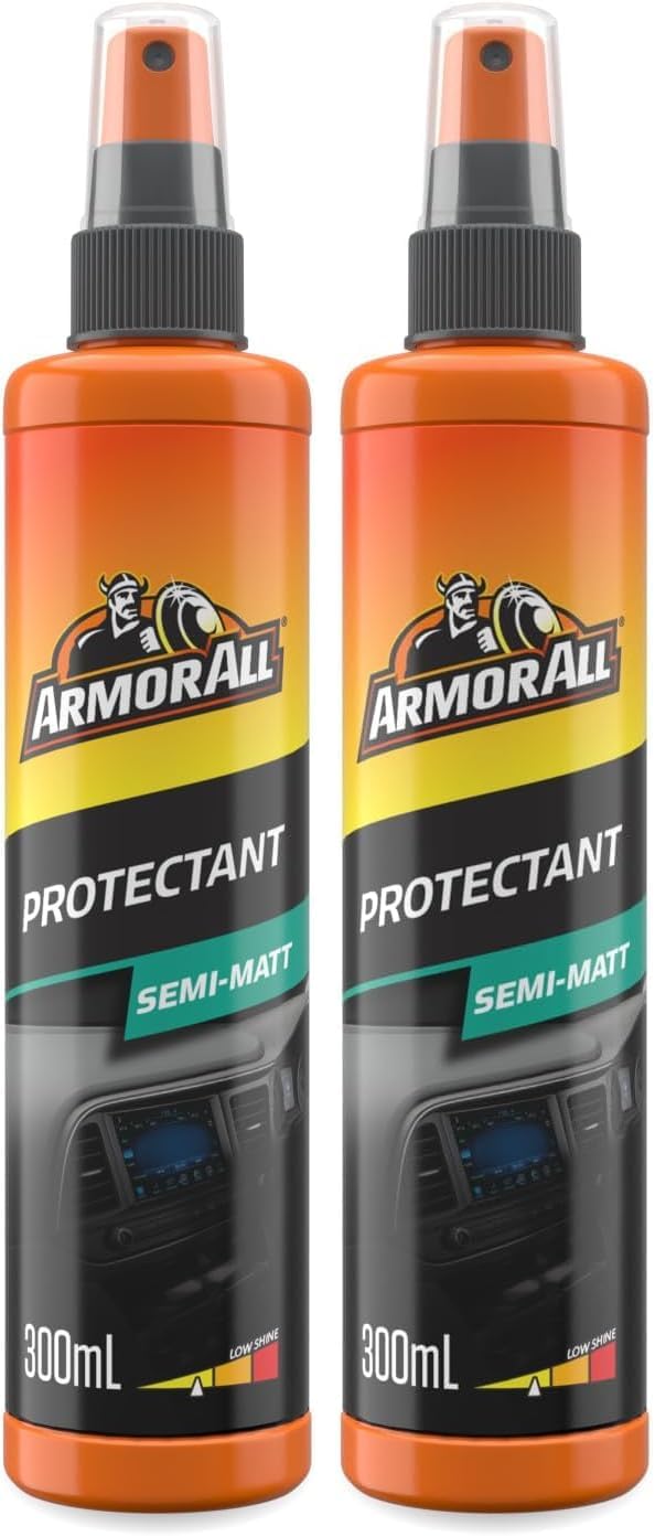 Armor All, Semi-Matt Finish Protectant 300 ml, Cleans and Polishes Dashboard and Trims, Protects your Car Interior and Restores Surfaces, Ideal for Car Detailing, Made in the UK (Pack of 2)