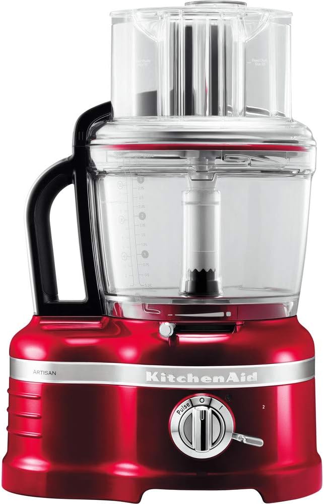 Kitchenaid JHHKIT4LFOOPRORED Full-Size Food Processors, Die-cast Metal, 650 W, 4 liters