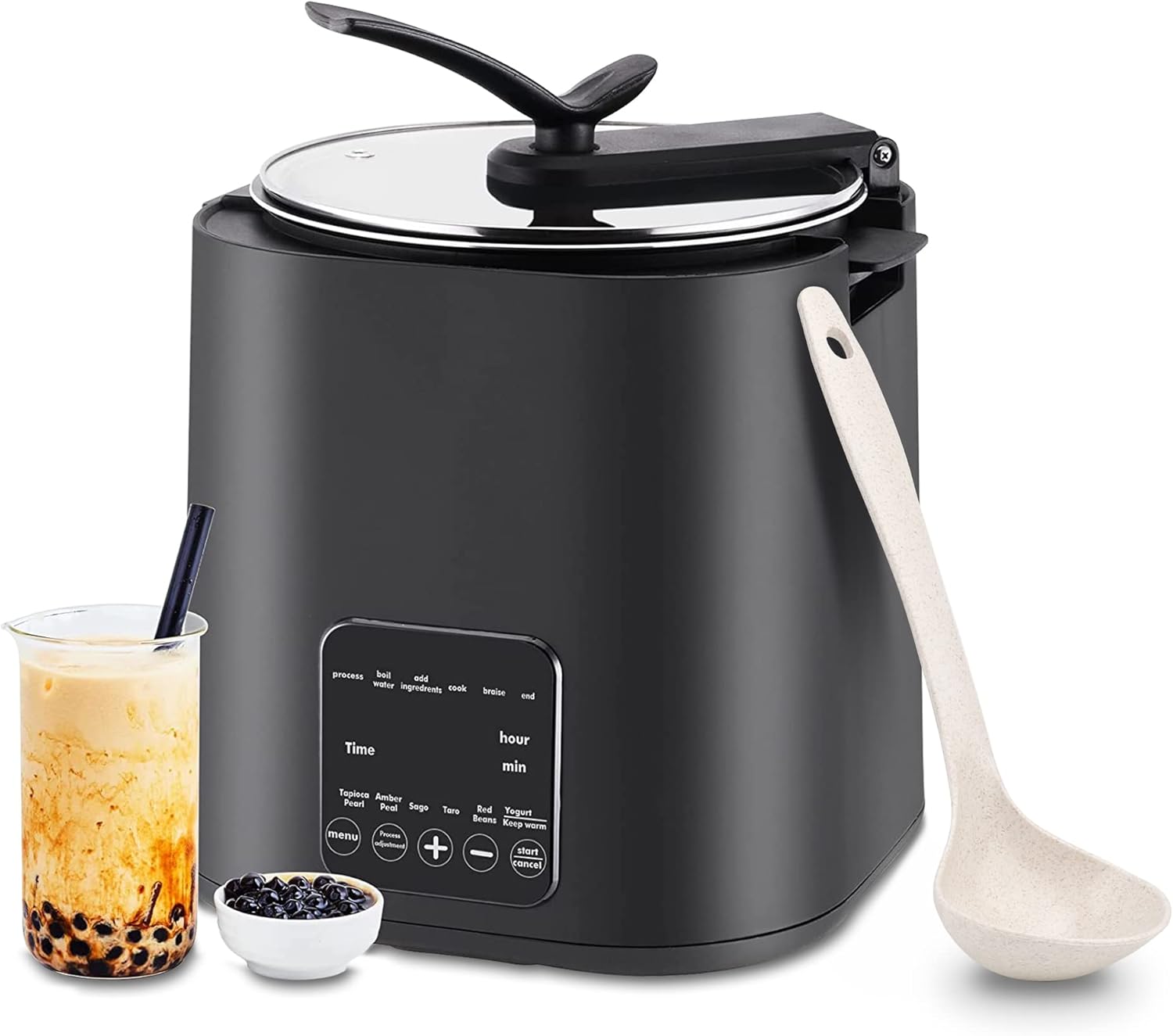 JHLP Automatic Pearl Boba Cooker - Commercial Boiled Sago Milk Tea Tapioca Pearl Cooking Pot For Bubble Tea, Boba, And Milk Tea - Efficient And Convenient!