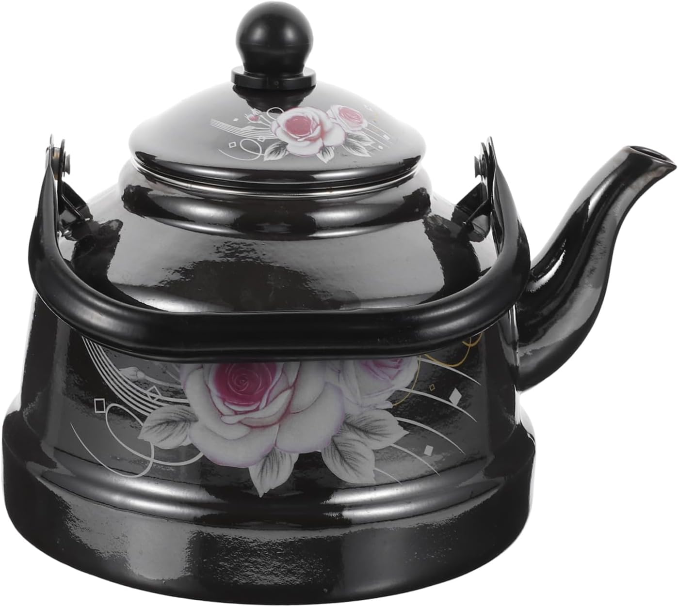 Hoement Vintage Stovetop Kettle Enamel Water Pot Kitchen Teakettle Electric Kettle Vintage Tea