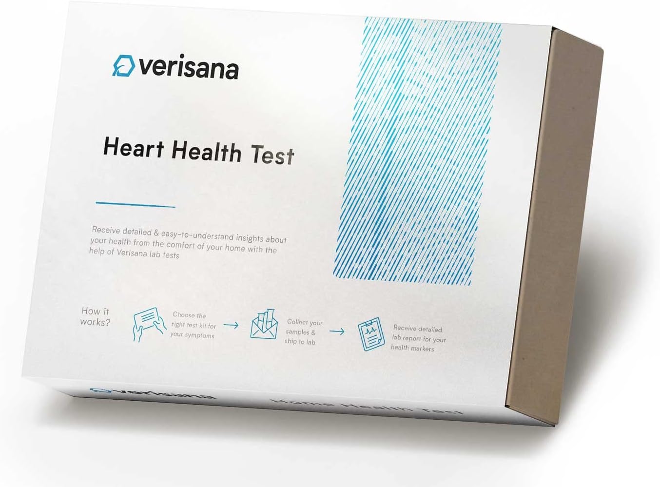 Heart Health Test – Check Your Cholesterol, Blood Sugar, and Inflammation Levels – CLIA-Certified Lab – Verisana
