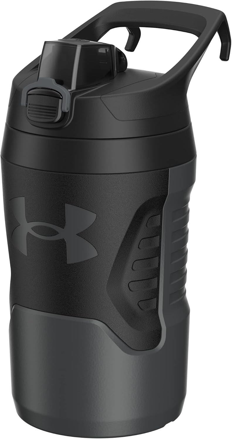 Under Armour Sports Water Jug, 32 oz Insulated Water Bottle w/Handle, Fence Hook, Leak Resistant, Baseball, Football & More