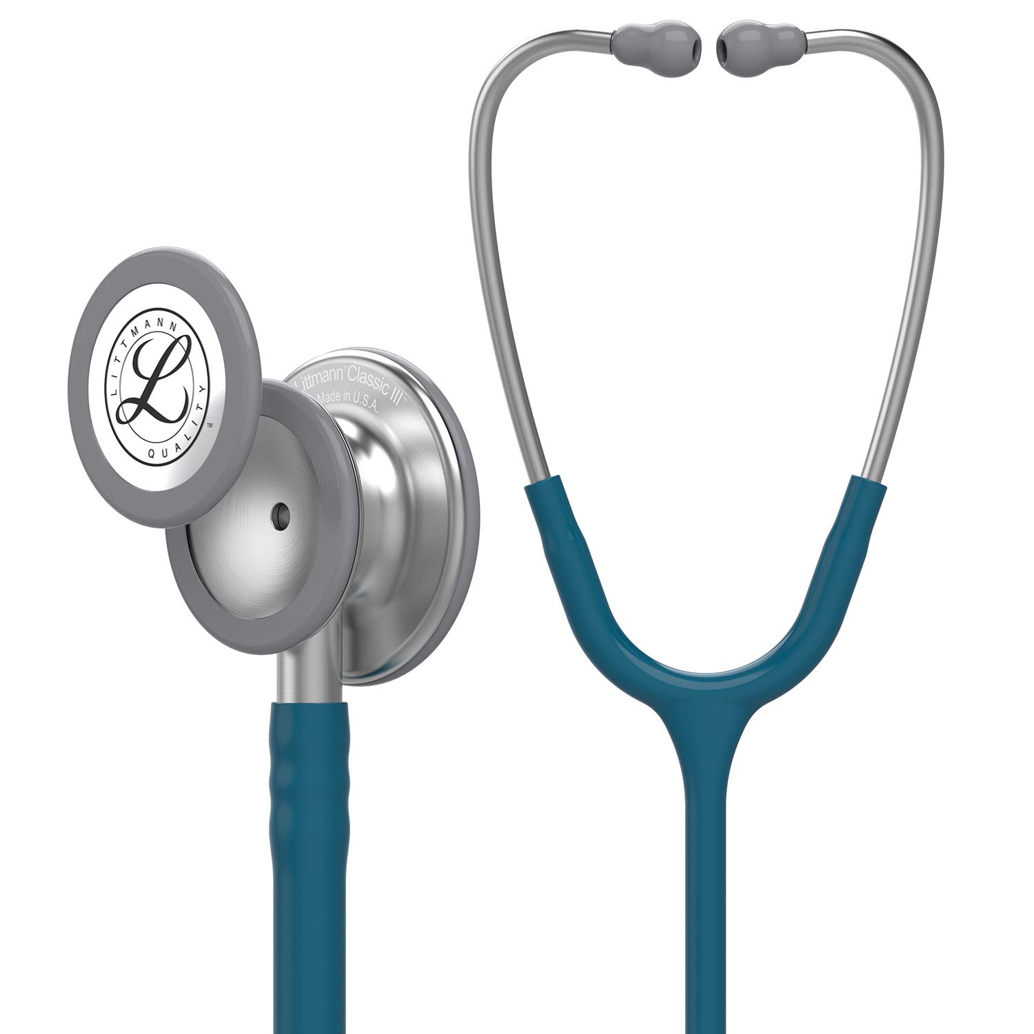 3M Littmann Classic III Monitoring Stethoscope, Caribbean Blue Tube, 69 cm, 5623