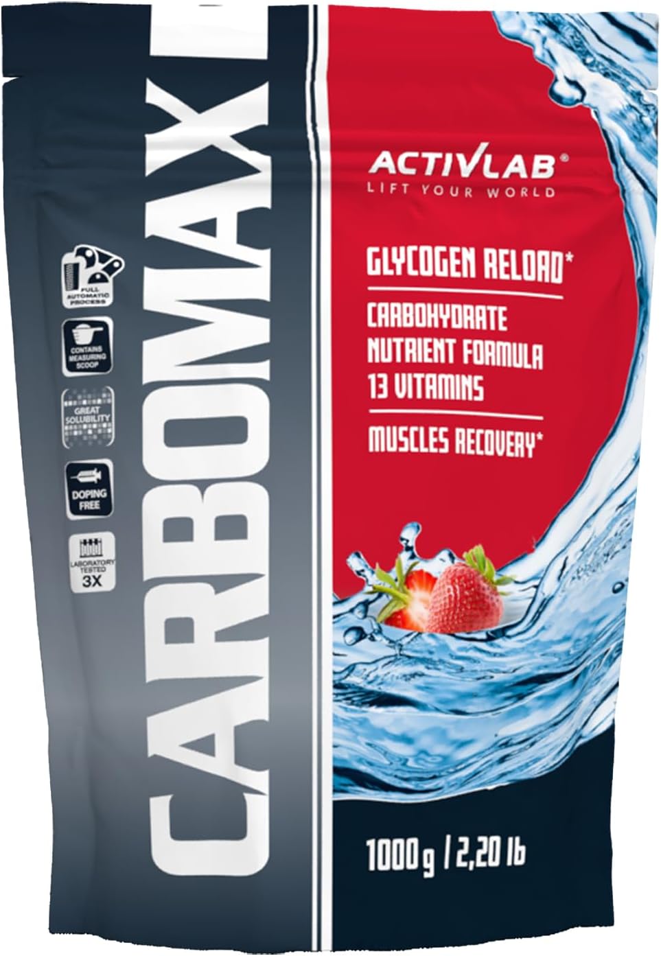Activlab 1000 g Strawberry Carbomax Carbohydrate Supplements