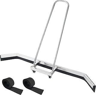 Tennis Court Squeegy 54In W/Replacement Rain Shuttle 2Pcs Wide Floor Water Remover Squeegee Broom Tennis Court Dryer Rain Shuttle Stainless Steel Squeegee Broom