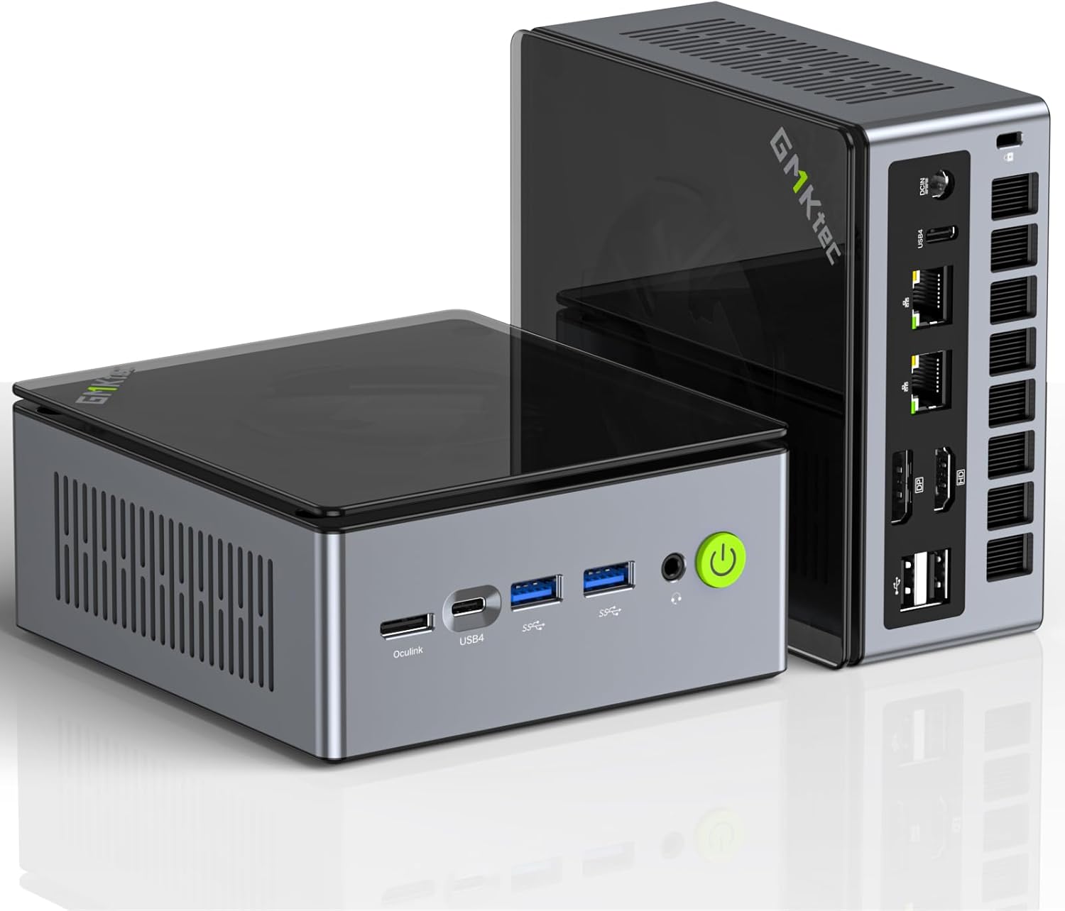 GMKtec M7 AMD Ryzen 7 Gaming Mini PC 6850H(8C/16T 4.70Ghz) Preinstalled 11 Pro Dual LAN 2.5Gbps Micro PC,32GB DDR5 4800MHz Dual Channel (16GB*2) 1TB PCIe4.0 SSD/USB4.0/HDMI/DP/USB-C/WiFi 6/BT 5.2