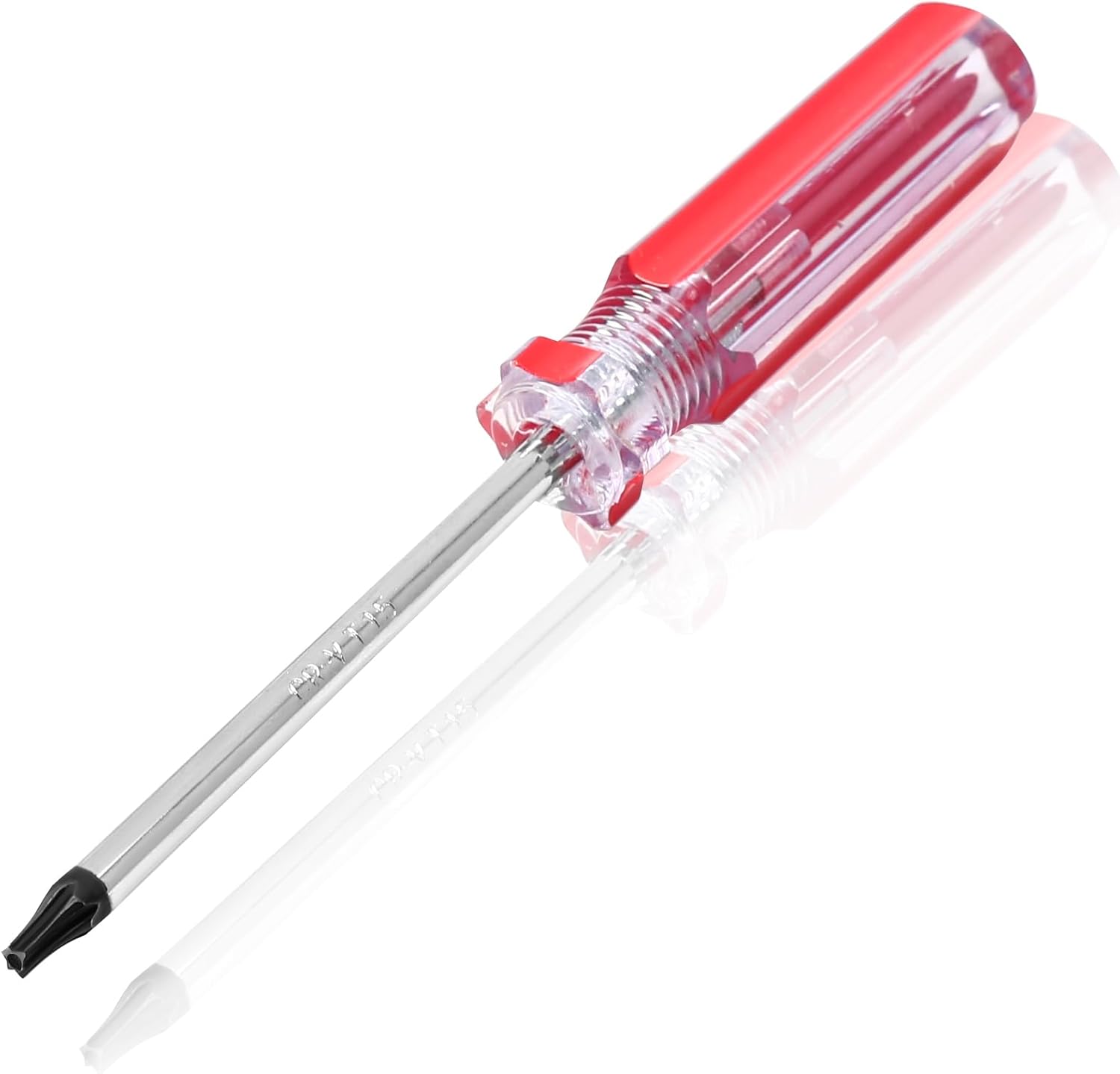 Bonsicoky T15 Torx Security Screwdriver with Magnetic Tip Plastic Grip, Torx Screwdriver for Computer Repairing, Home Appliances(Red, 150mm/ 5.9")