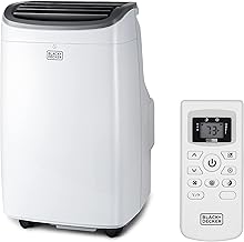 BLACK+DECKER 10,000 BTU Portable Air Conditioner up to 450 Sq.Ft. with Remote Control,White