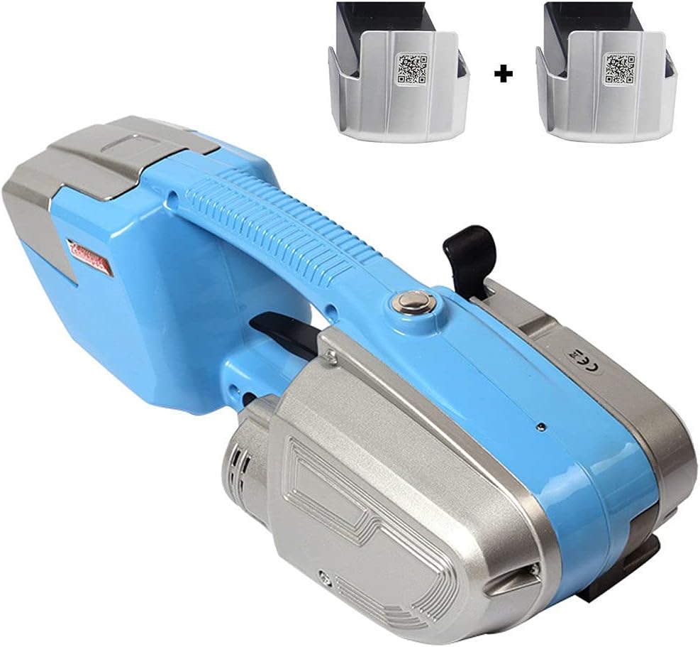 liliiy Electric Strapping Machine for 11-16 mm PP PET Straps 3000mah Battery Powered Automatic Strapping Banding Machine for Box Pallet Portable Electric Baler