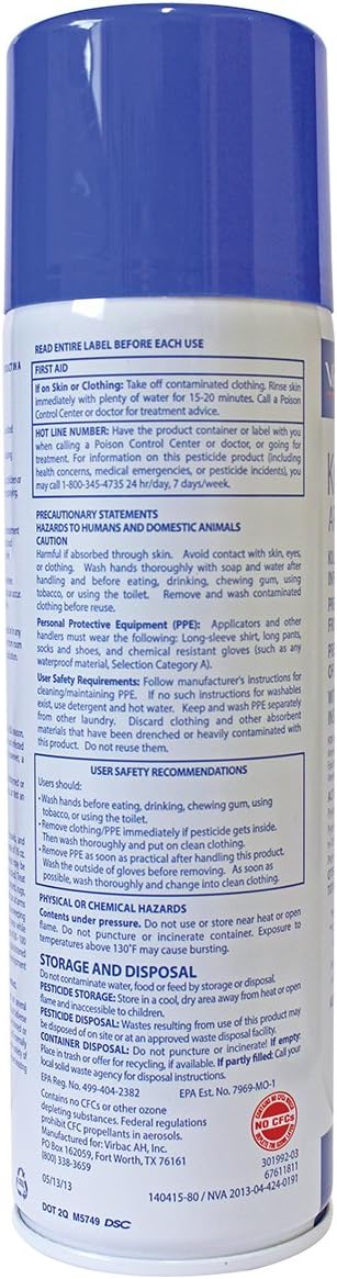 Virbac Knockout E.S. Area Treatment Carpet Spray, 16-Ounce