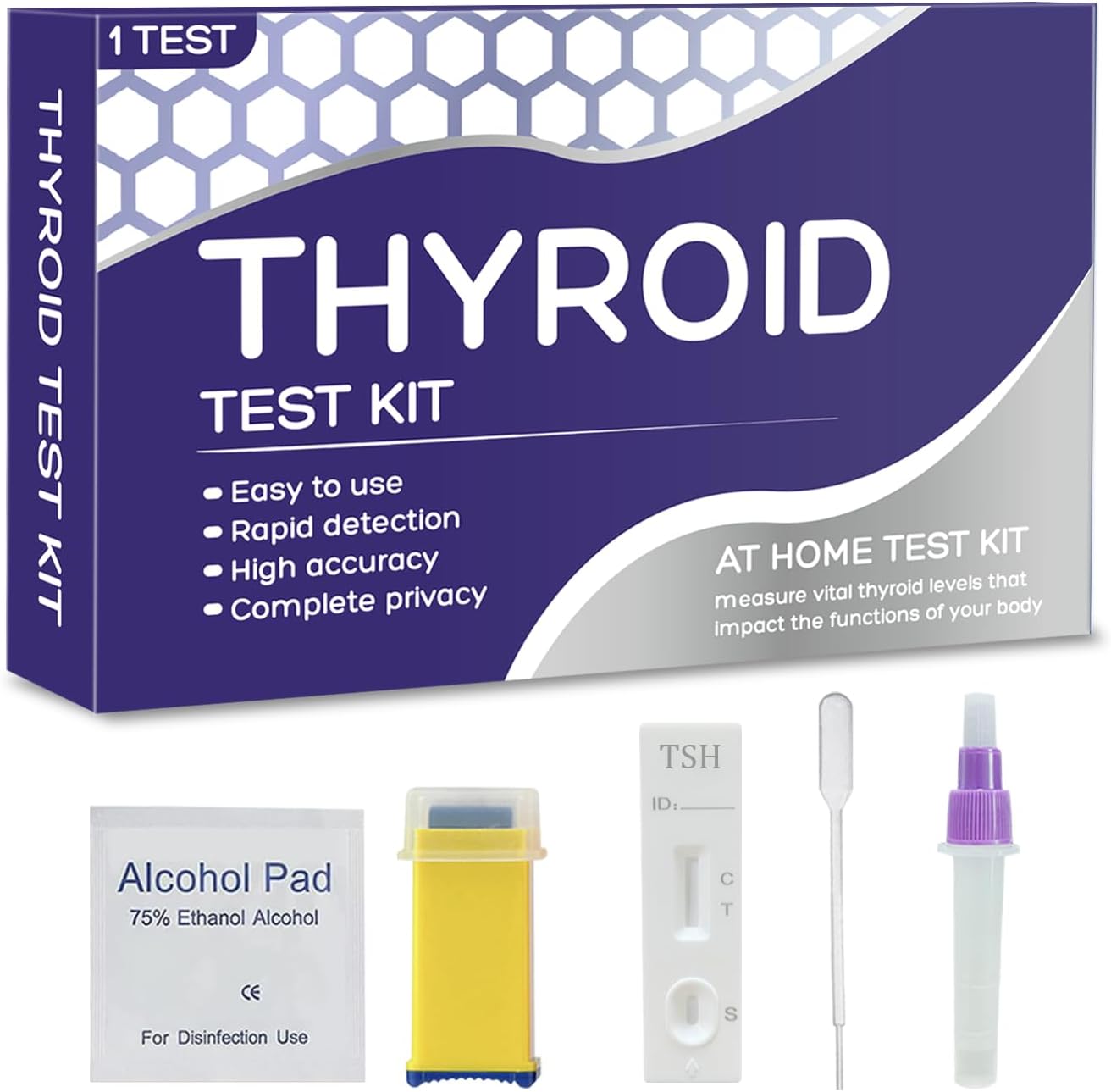 Thyroid Test Kit at Home- Accurate and Reliable Rapid Thyroid Health Monitoring (1 Test)
