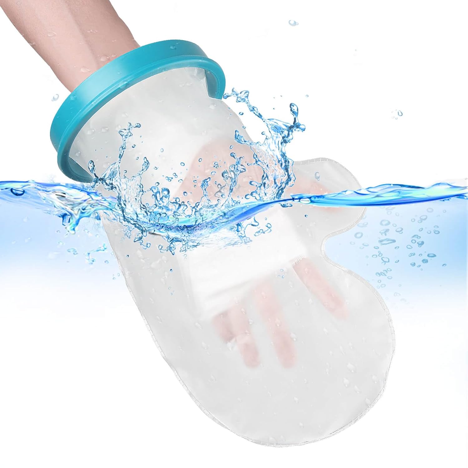 UpGoing Waterproof Hand Cast Covers for Shower Bath, Adult Watertight Wrist Protector Resuable Wound Bandage Sleeve Bag for Broken Hand, Fingers, Surgery, Burns[2025 Upgrade]