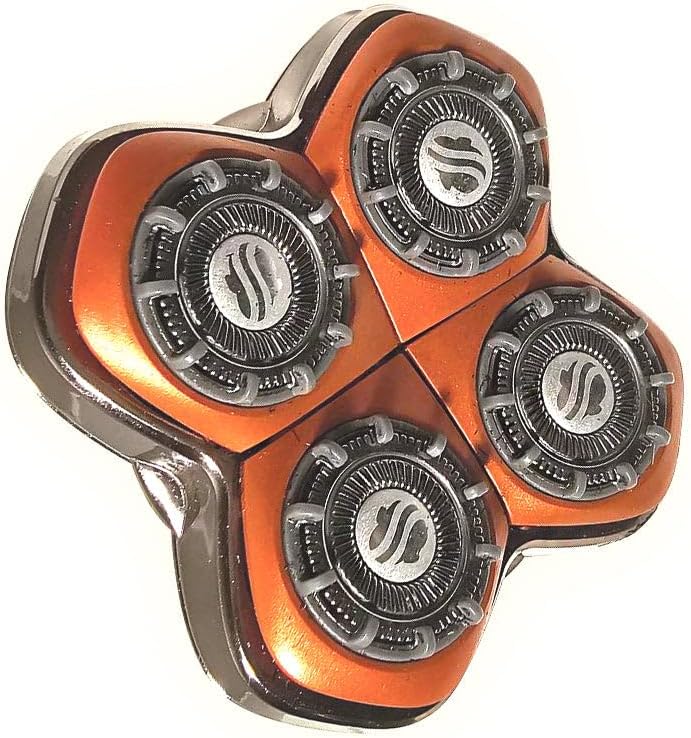 Skull Shaver - Rugged 4 Head Replacement Blade - Gives Stubble Look - Compatible with SS shavers