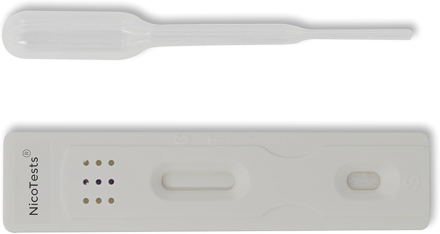 Ultra-Sensitive Smoking Test Kit - Saliva Nicotine Smoking Test - Most-Sensitive 10 ng Test - 5-Pack