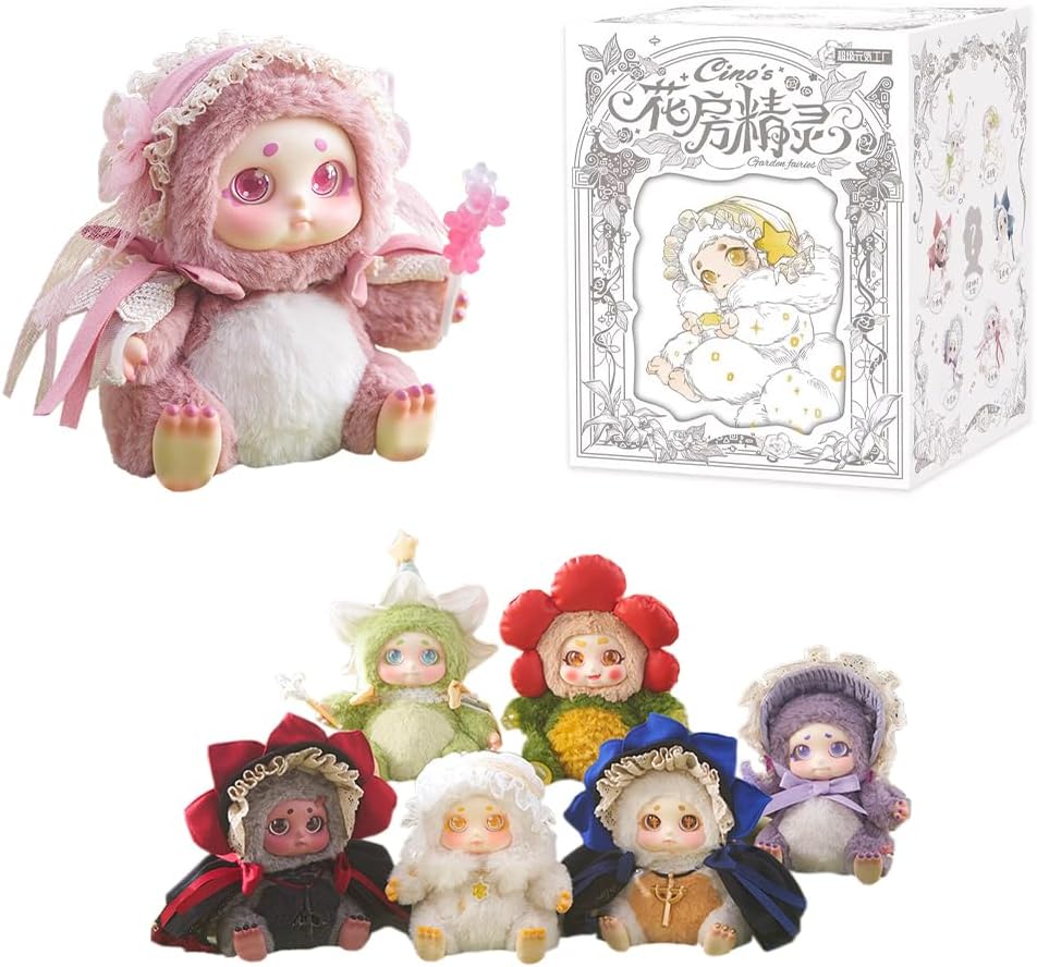niannyyhouse Plush Blind Box Figures, 5.9inch Action Figures Collectible Toys, Mystery Doll Blind Box (Single Box)
