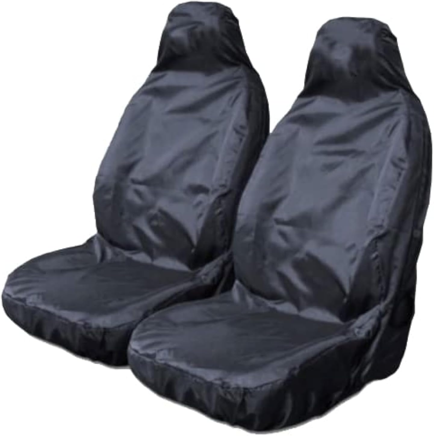 Carseatcover-UK BLKWPSPFP920 Heavy Duty Black Waterproof Car Seat Covers/Protectors - 2 x Fronts
