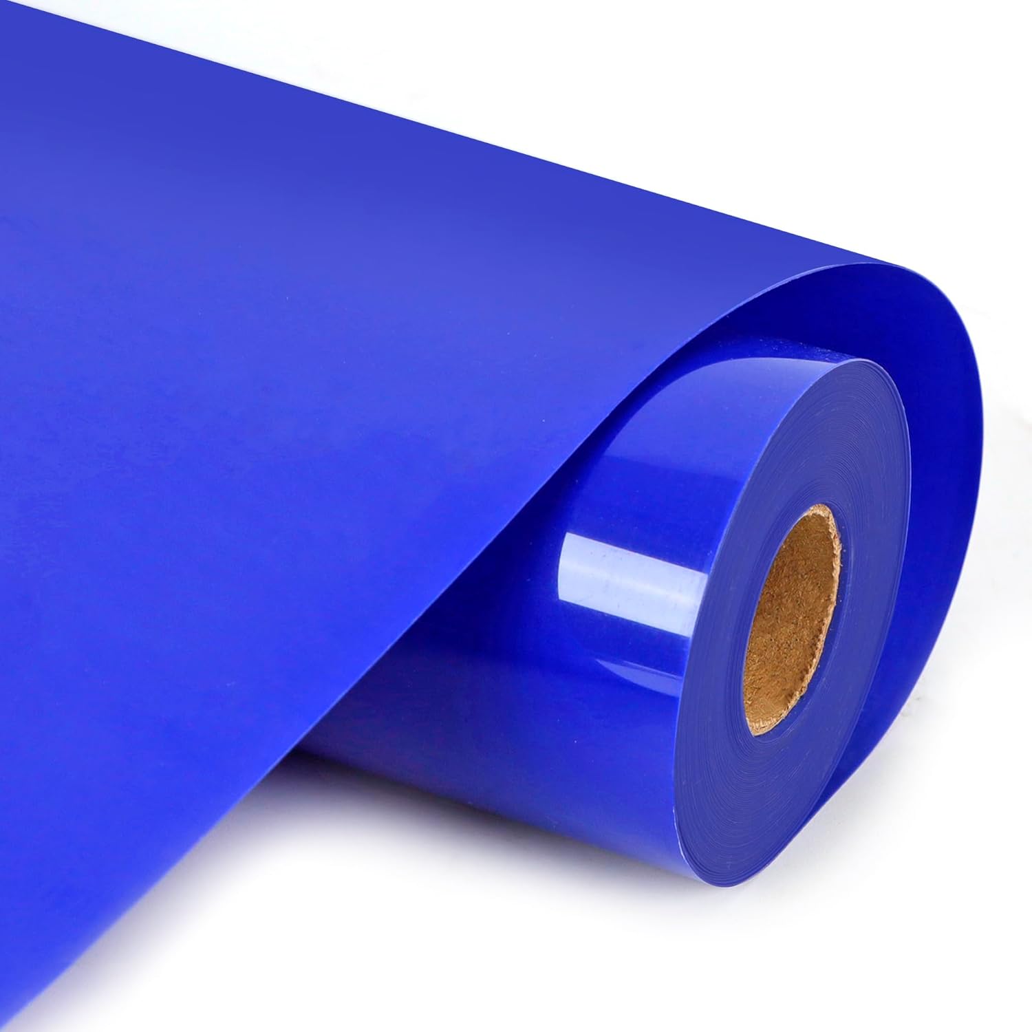 HTVVETUR Blue Heat Transfer Vinyl - 12" x 9ft HTV Rolls for Shirts, Iron on Vinyl for Cameo - Easy to Cut & Weed (K5 Sapphire Blue-9ft)