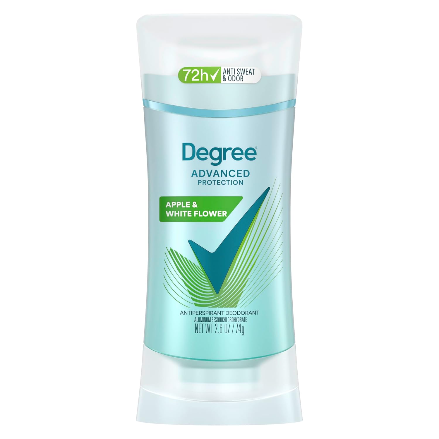 Degree Advanced Protection Deodorant, White Flowers & Lychee, 2.6 oz | For active days, Helps stay fresh & confident, With body heat activated tech, Floral scent