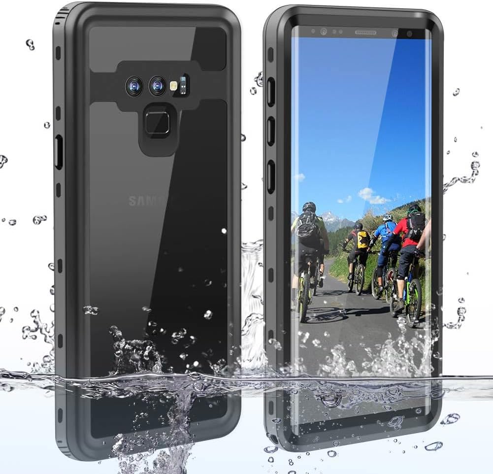IP68 Waterproof Case for Galaxy Note 9, 6.4 in Water/Snow/Dust/Scratch Proof Case Full Sealed Coverage with Built in Screen Protector Perfectly Fit for Samsung Note 9(Black)
