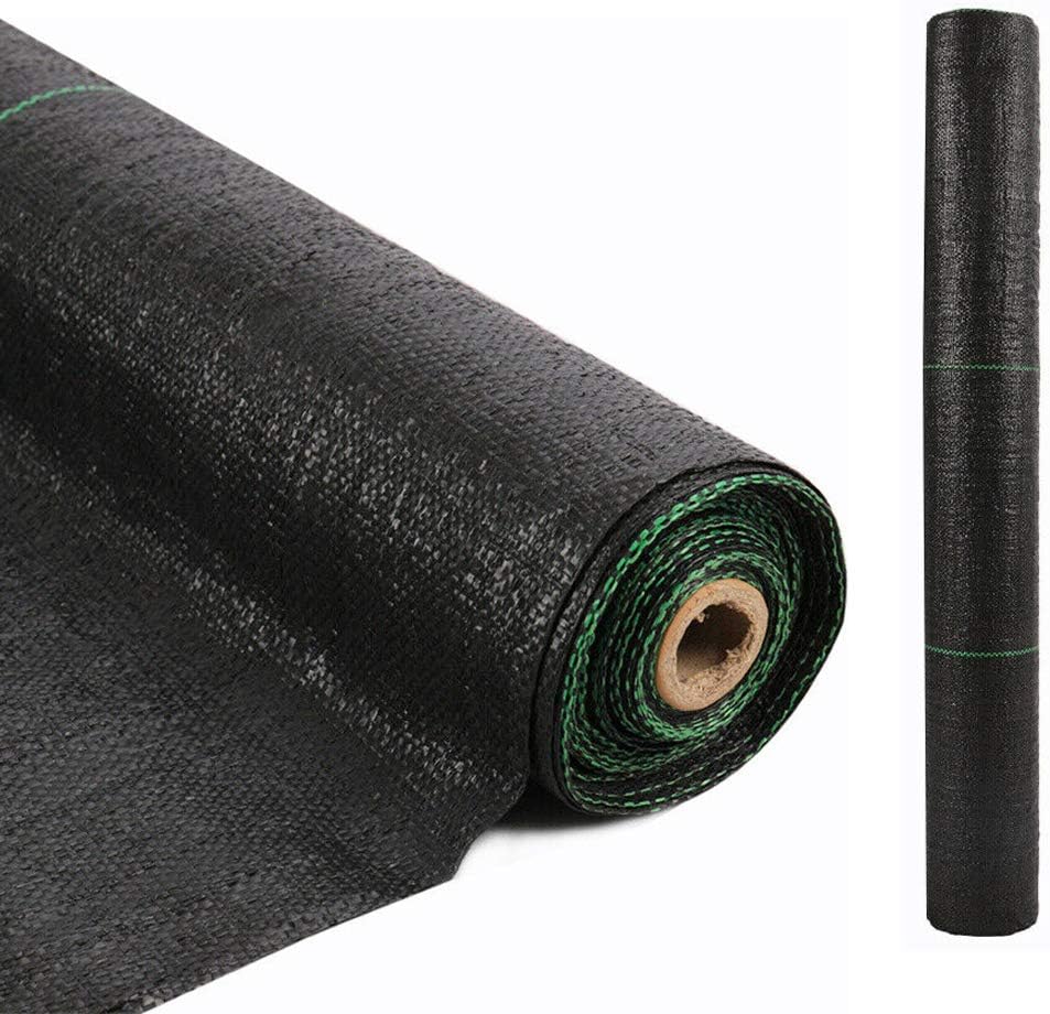 LITA 10M x 1M Wide Weed Barrier Control Fabric Ground Cover Membrane Garden Landscape Driveway Weed Block Nonwoven Heavy Duty 125gsm Black, 1 Pack