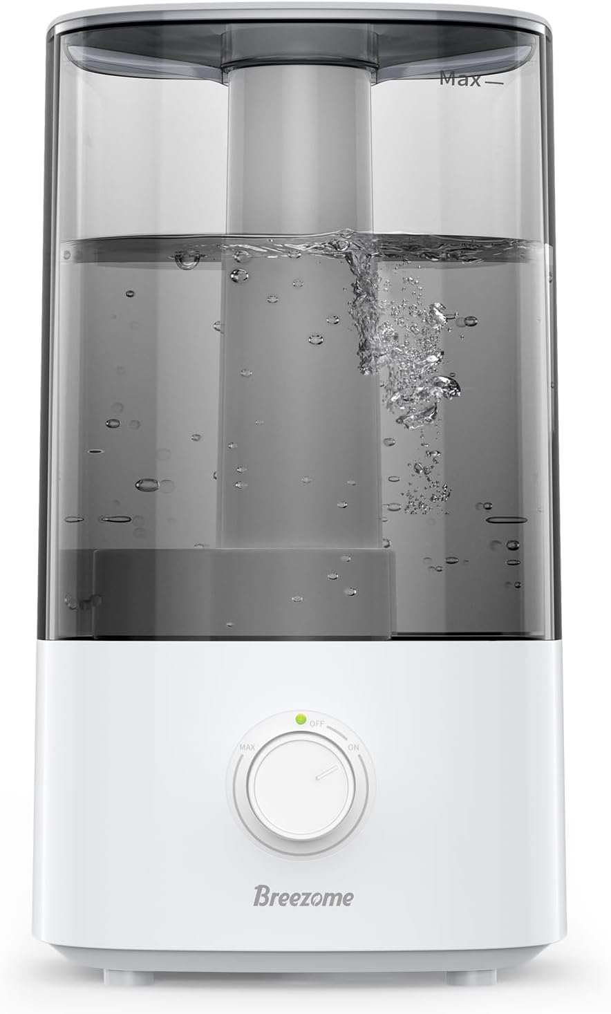 BREEZOME 4L Humidifiers for Bedroom, Ultrasonic Top Fill Cool Mist Humidifiers for Large Room, Last Up to 50 Hours, Humidifiers for Baby, Plants, Nursery