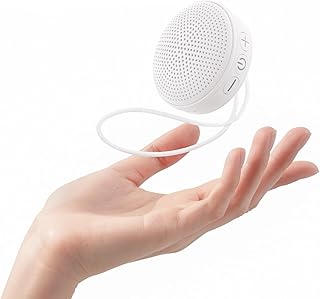 Babelio Baby Sound Machine Macaron Portable White Noise Sound Machine, 17 Soothing Sounds Mini Noise Machines for Kids Adults, Travel, Timer White