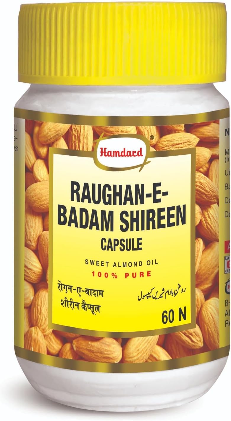 HAMDARD Almond Oil Veg 60 Capsules