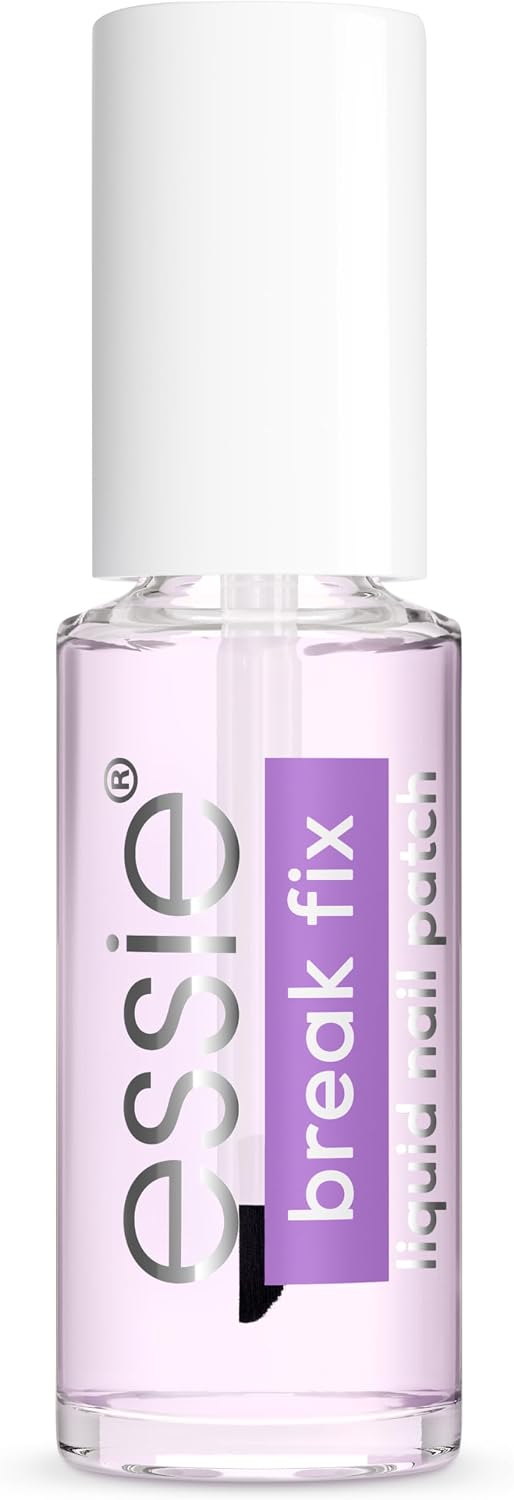 Essie Break Fix Liquid Nail Patch, Nail Care, Patches Broken Nails for Up to 5 Days, Nail Repair For Broken Nails, Liquid-to-Solid Technology, Transparent Finish