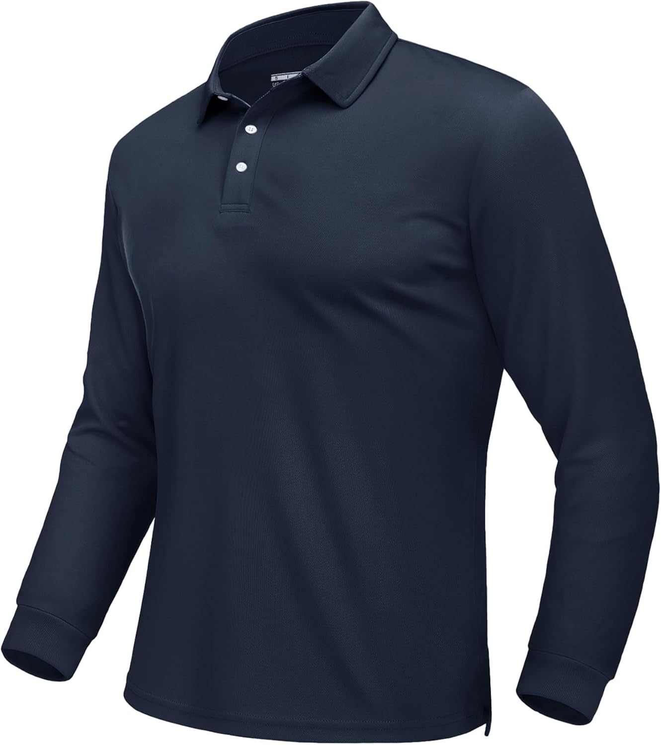 EKLENTSON Polo Shirts Men Long Sleeve Golf Work T-Shirts Lightweight Breathable Work Shirts Quick Dry Sports Casual Tops