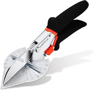 Miter Shears, Multifunctional Trunking Shears for Angular Cutting of Moulding and Trim, Adjustable at 45 to 135 Degree, Hand Tools for Cutting Soft Wood, Plastic, PVC, |LFXP3101S