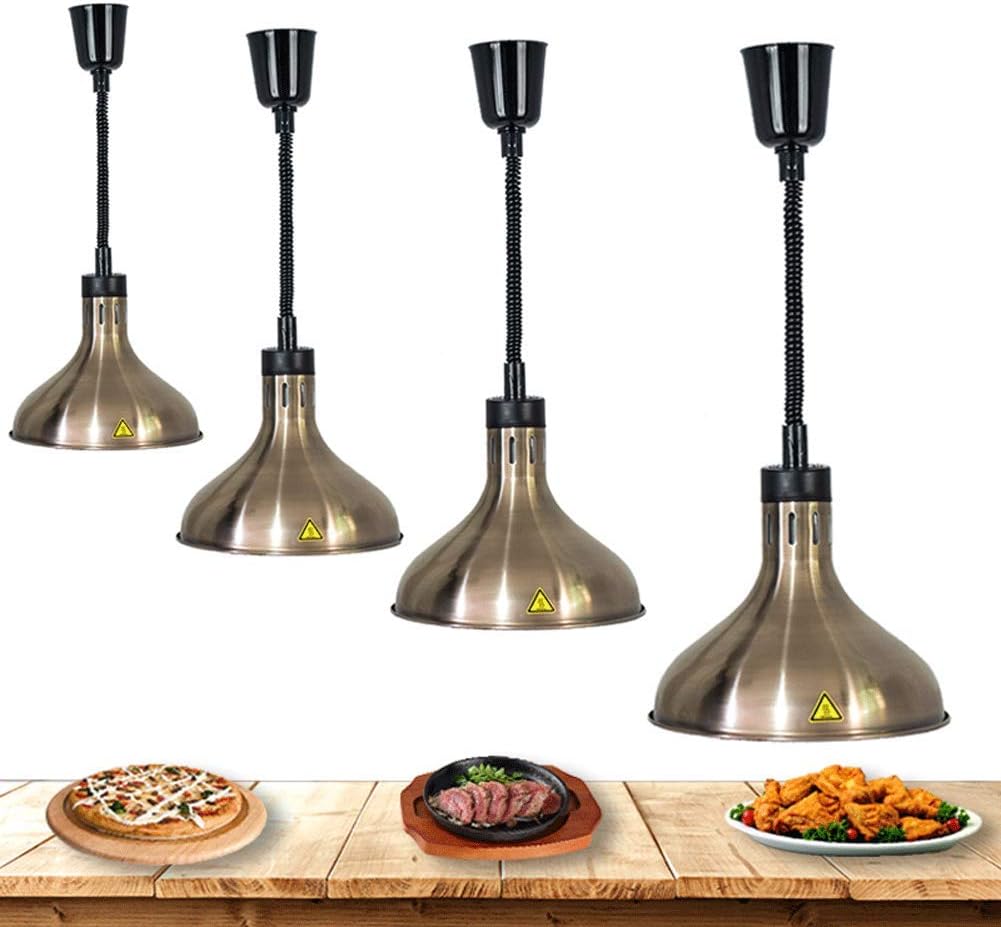 JUNNIU Food Warmers for Parties, Food Heat Lamps Buffet Warmers Lamp Buffet Serving Kitchen Lights Heat Lamp Bulbs for Food Service, Restaurant Supplies, Restaurant Equipment, 4 Pack Decoration