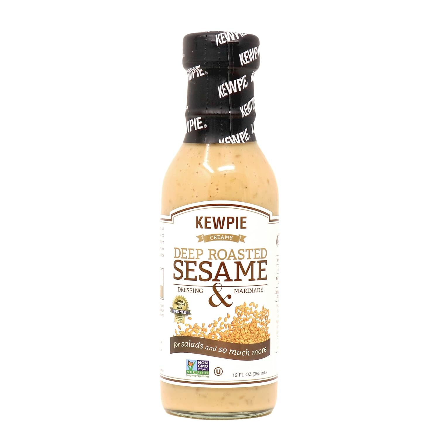 [KEWPIE] Deep Roasted Sesame Dressing, Dressing of the Year Winner, Best Asian Dressing and Marinade, 12oz (Pack of 2)