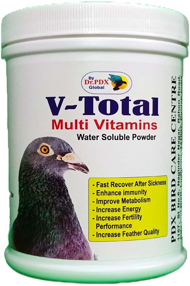 Pigeon Multi Vitamins || V Total Powder || All the shortcomings of the pigeon will be fulfilled || Pigeon Medicine || Kabutar Medicine || Bird Medicine || Dr PDX (400.gram)