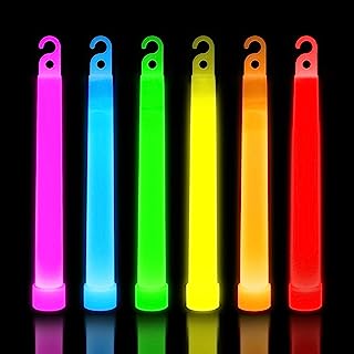 30 Ultra Bright Glow Sticks in Bulk - Multi Use Glowsticks for Parties, Camping, Emergency Light and Survival Kit with 12 Hours Duration
