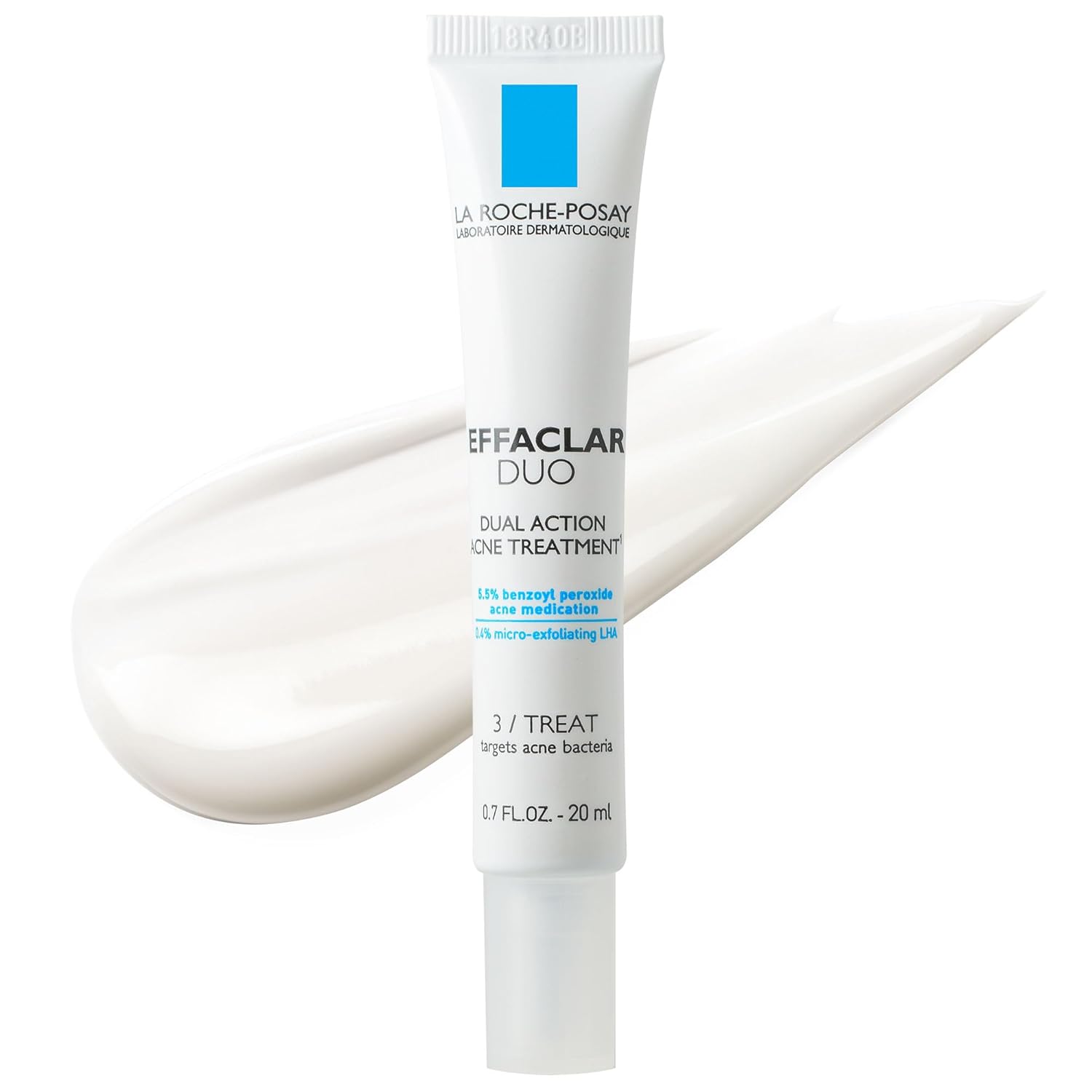 La Roche-Posay Effaclar Duo Dual Action Acne Spot Treatment Cream with Benzoyl Peroxide Acne Treatment for Blackheads, Lightweight Sheerness, Safe For Sensitive Skin