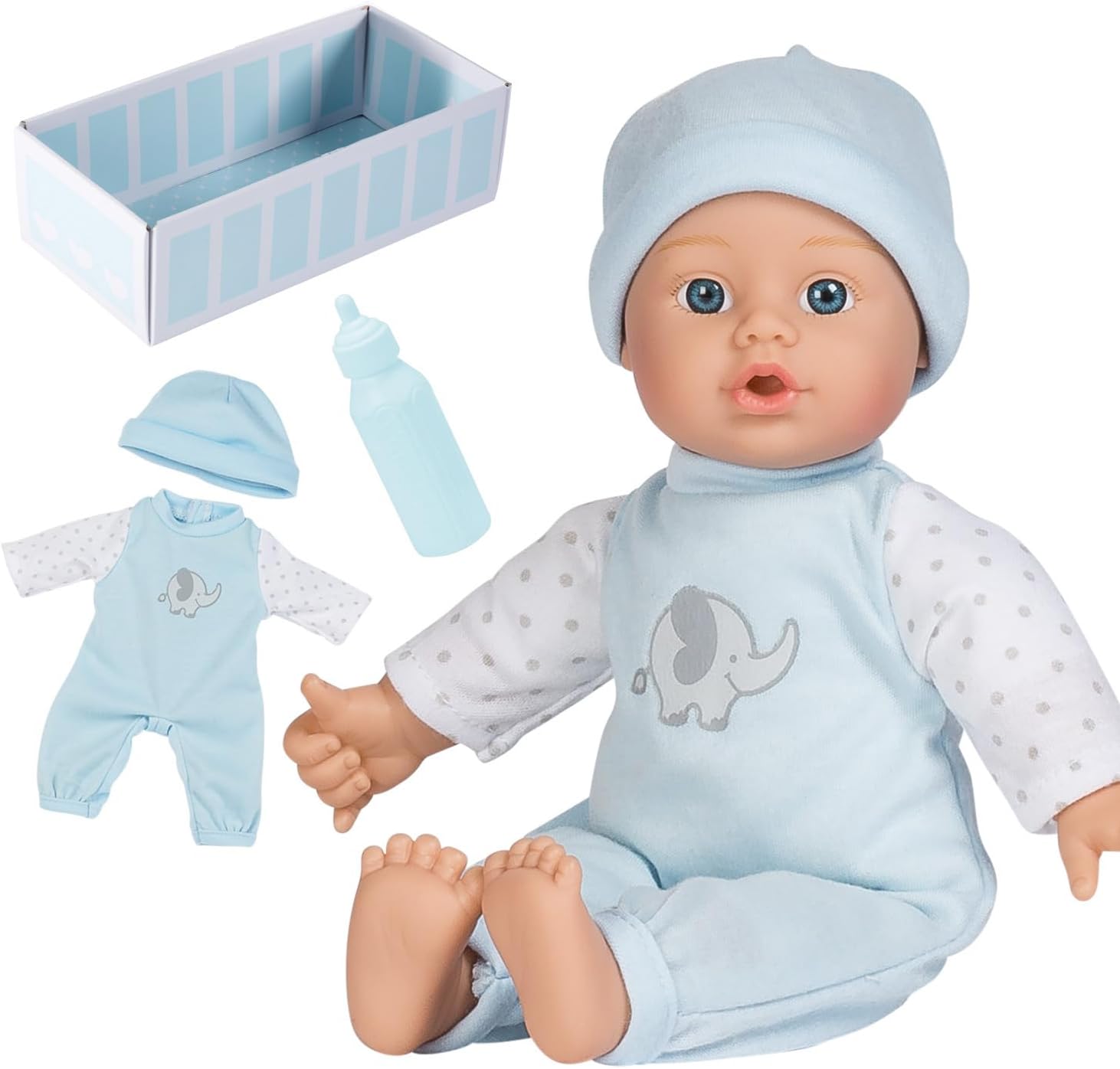 Adora Sweet Baby - 11” Soft & Cuddly Baby Doll, Realistic Features, Gentle Scent, Machine Washable, Lightweight & Easy to Hold | Adorable Playmate (Peanut)