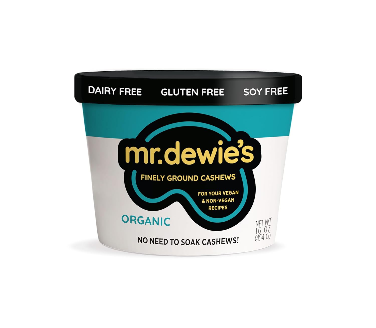 Mr. Dewie's Organic, Finely Ground, Cashew Base|Milk Concentrate|For your vegan and non-vegan recipes|Make Your Own Cashew Milk|Vegan
