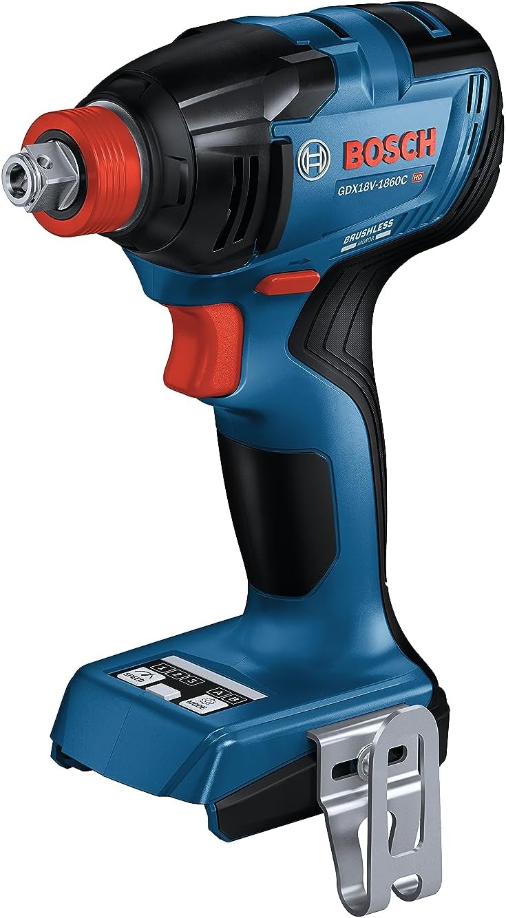 Bosch GDX18V-1860CN 18V Connected-Ready Two-In-One 1/4 In. and 1/2 In. Bit/Socket Impact Driver/Wrench (Bare Tool)