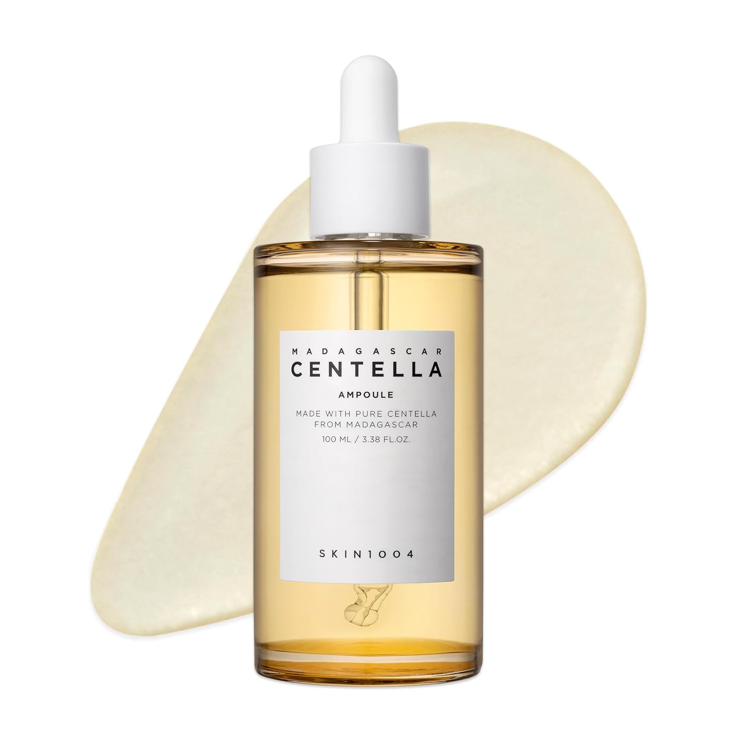 SKIN1004 Madagascar Centella Ampoule Korean Face Serum with Centella Asiatica, Hydrating and Moisturizing Care, Soothing Facial Serum for Skin Balance and Glow, Korean Skin Care (3.38 fl.oz)